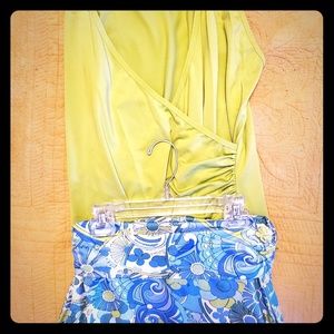 By Peachy Tan, skirt size S and tank top size S